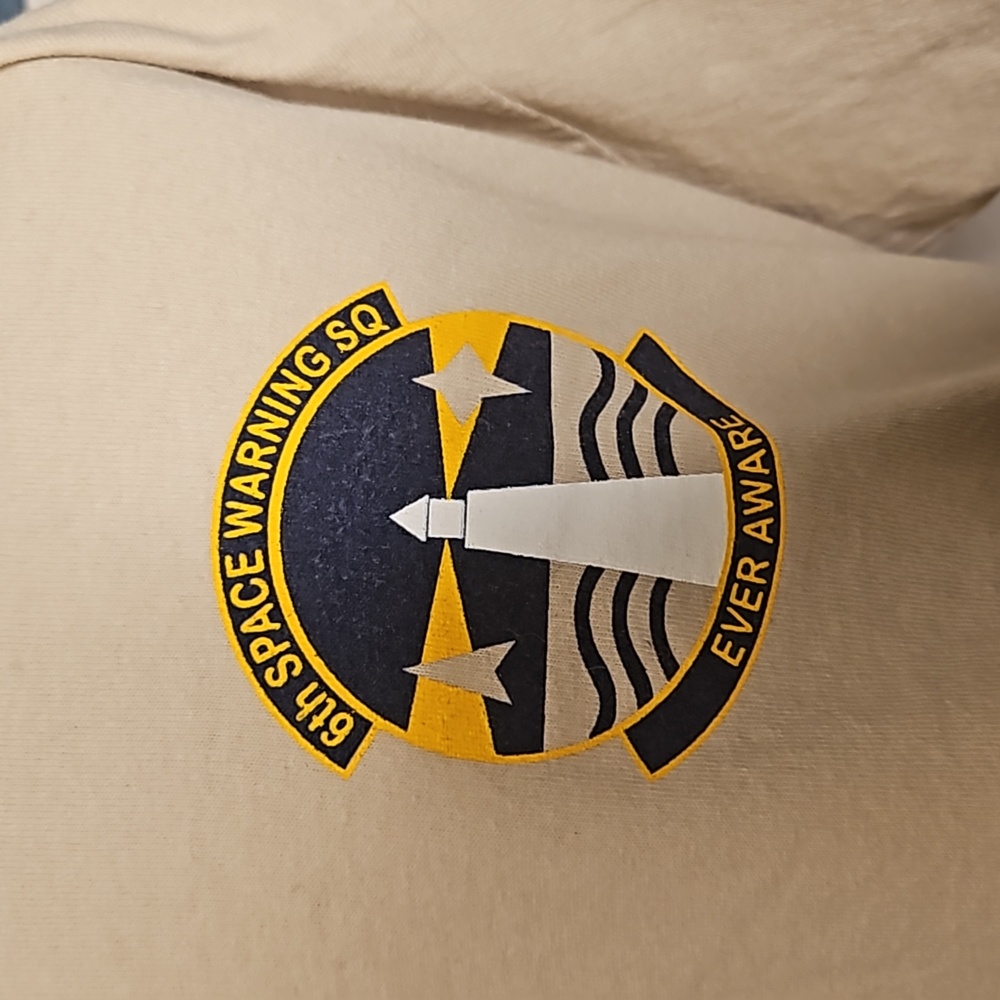 NWOT Beige T-Shirt 6th space warning SQUAD